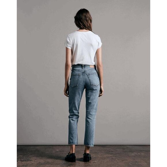 Rag & Bone Nina High Rise Straight Ankle Cigarette Jean in Norwalk 31 - Picture 4 of 4